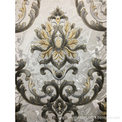 106cm good quality damask Wallpaper for Home Decoration